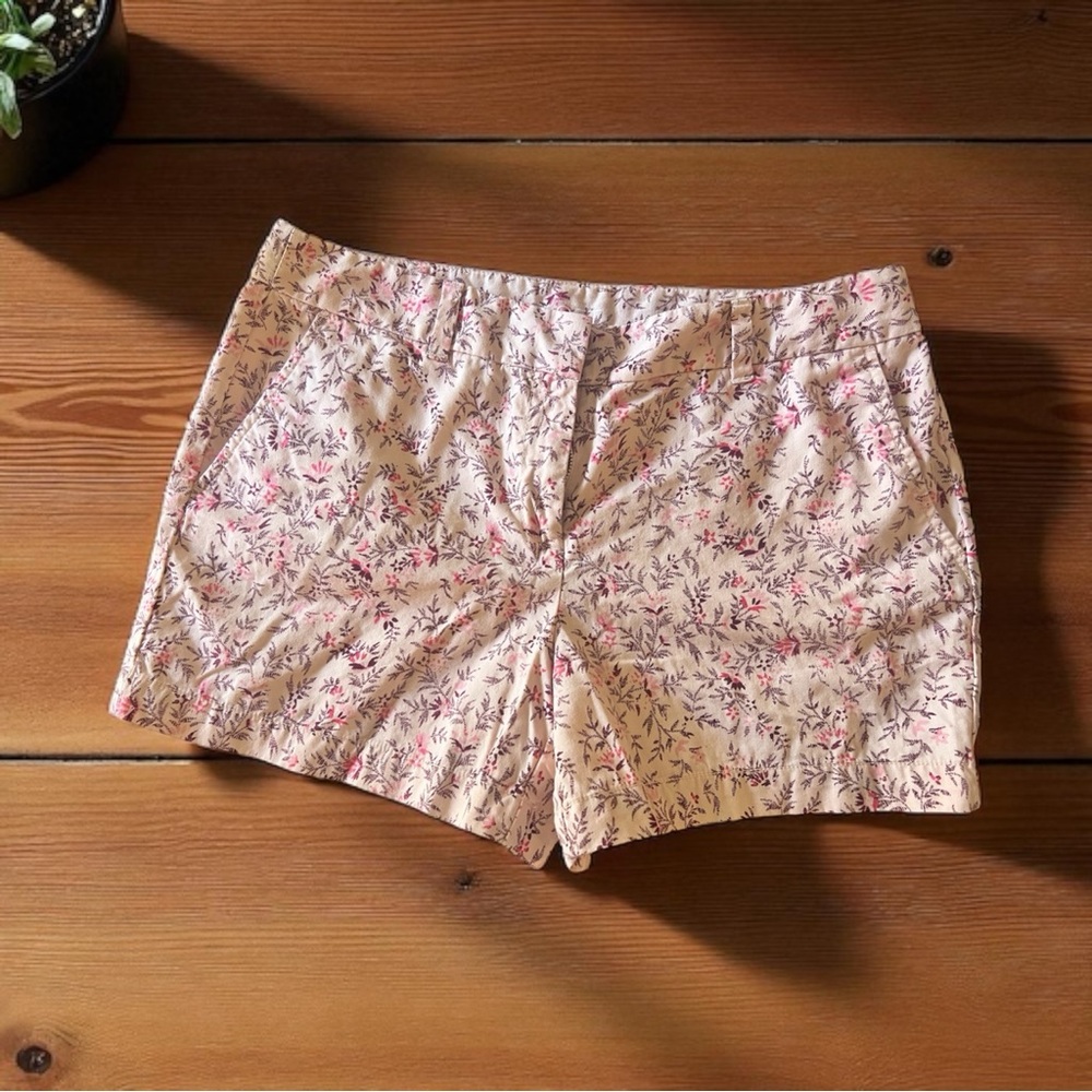 LOFT Ann Taylor Print Pink Floral Women's Shorts